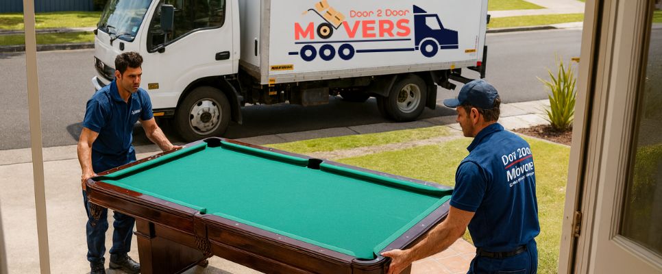 Moved 900kg pool table to Adelaide Hill